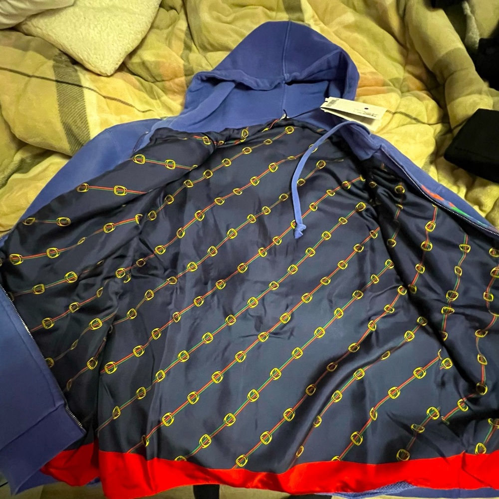 Gucci-NWT- Double G zip-up hoodie